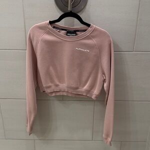 Alphalete Women's Cropped Sweatshirt - Dusty Rose